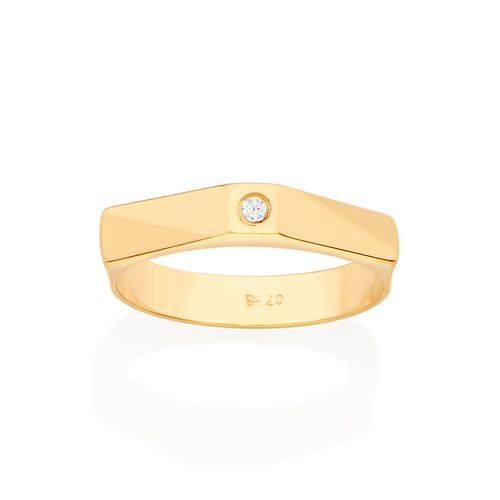 GOLD I LOVE YOU STUDDED WEDDING BAND