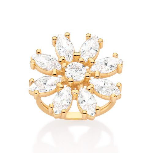 GOLD WEDDING FLOWERS MAXI RING