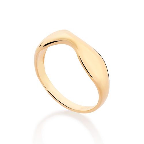 GOLD CONTOUR SKINNY RING