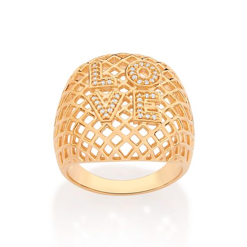GOLD LOVE MAXI RING