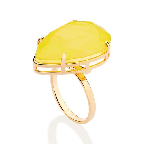 GOLD SUMMER DROPLET MAXI RING