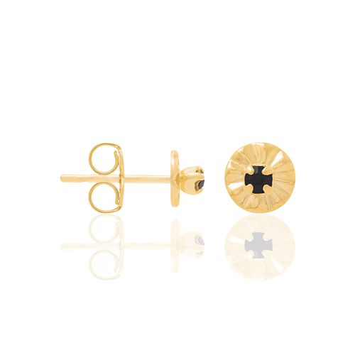 GOLD EARRING WITH CRYSTAL