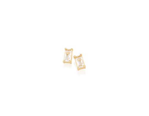 GOLD EARRING WITH CRYSTAL