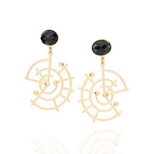 GOLD NIGHT SKY EARRINGS