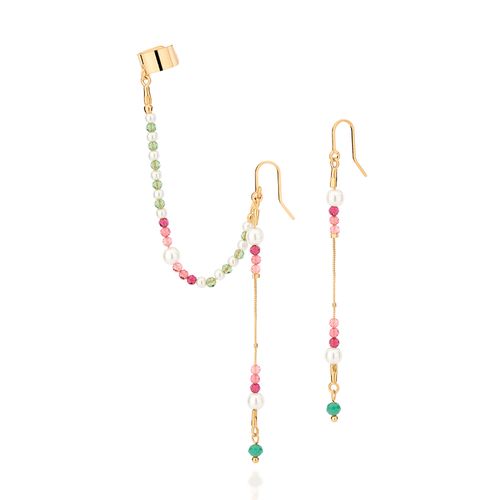 GOLD SUMMER VIBES DANGLY EARRINGS