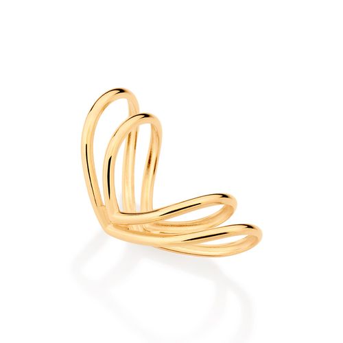 GOLD DOUBLE BAND EAR CUFF