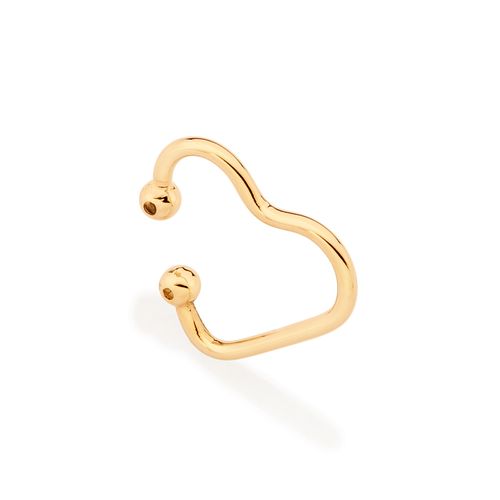 GOLD HEART EAR CUFF