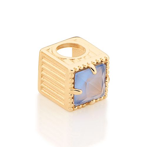 GOLD PENDANT WITH CRYSTAL