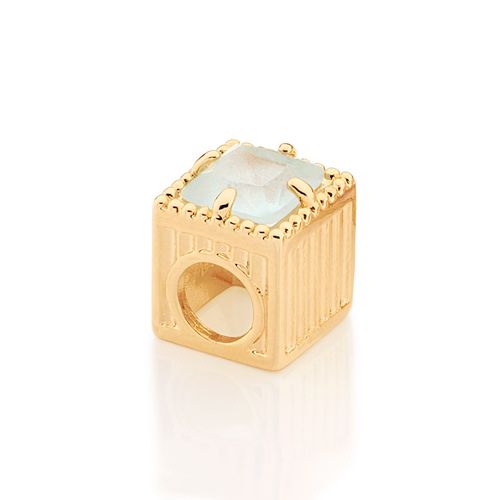 GOLD PENDANT WITH CRYSTAL