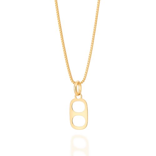 GOLD CAN TAB PENDANT