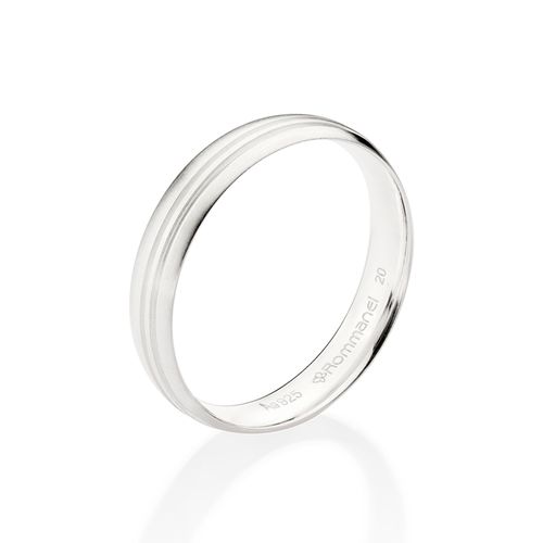 SILVER DOUBLE WEDDING BAND