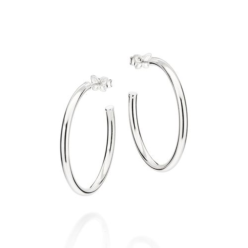 SILVER 925 LARGE HOOP EARRINGS