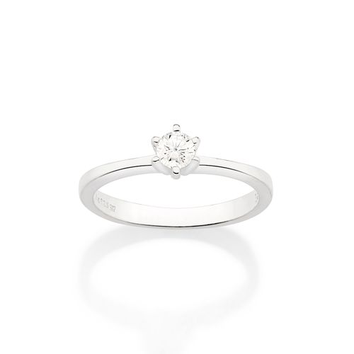 SILVER 925 SIMPLE ENGAGEMENT RING