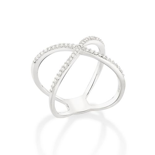 SILVER  X RING