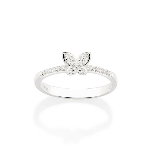 SILVER 925 MINI BUTTERFLY RING
