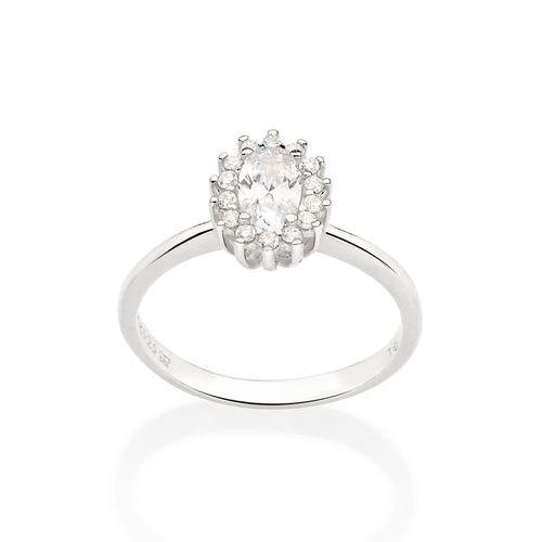 SILVER WEDDING DAY ENGAGEMENT RING