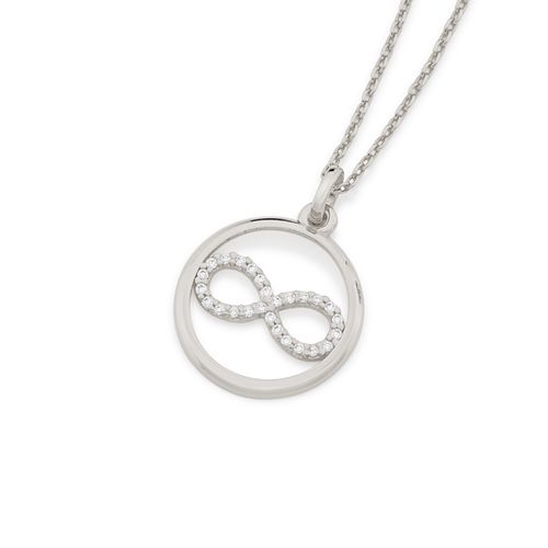 RHODIUM FOREVER PENDANT