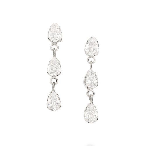 PLATINUM GLAM TIME MEDIUM EARRINGS
