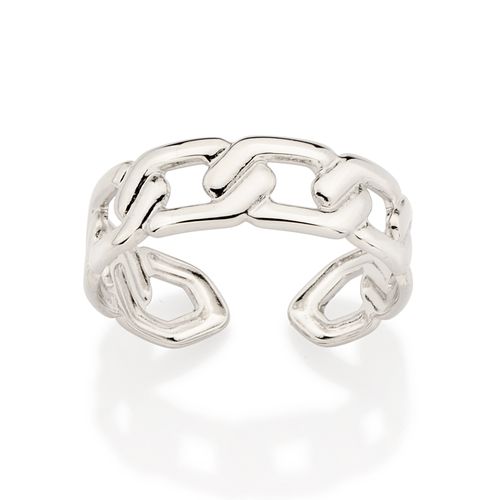 PLATINUM CHAIN ADJUSTABLE RING