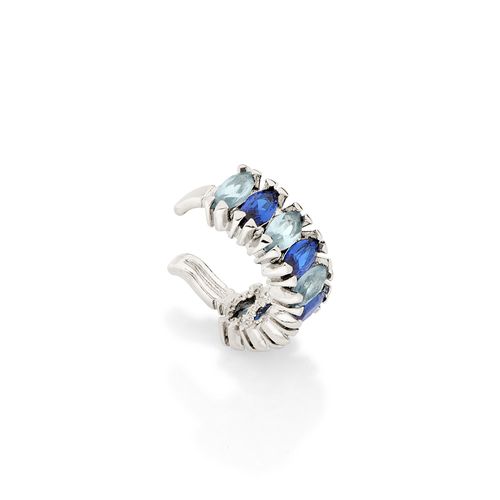 PLATINUM BLUE SKIES EAR CUFF
