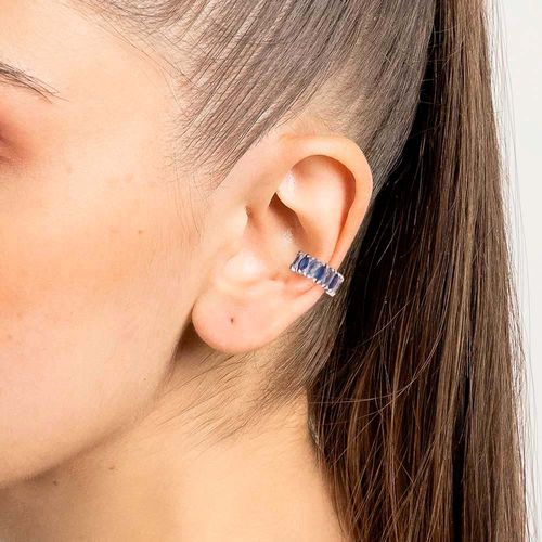 PLATINUM BLUE SKIES EAR CUFF