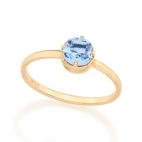 GOLD RING WITH CRYSTAL