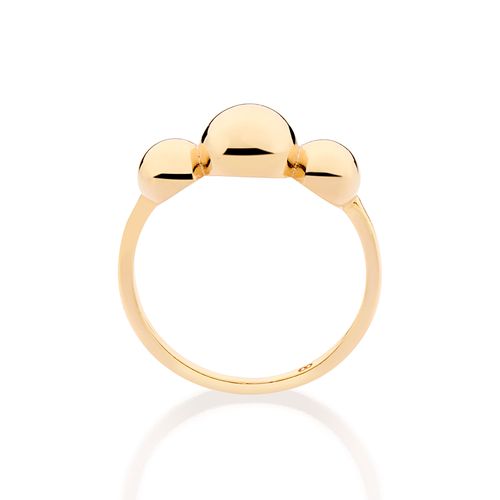 GOLD THREE PLANETS SKINNY RING