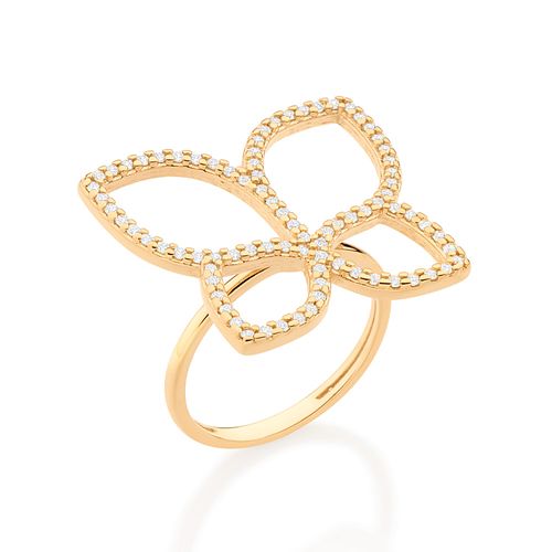 GOLD ROMMANEL BUTTERFLY MAXI RING