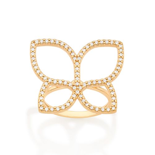 GOLD ROMMANEL BUTTERFLY MAXI RING