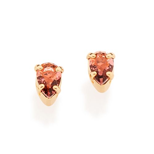 GOLD EARRING WITH CRYSTAL