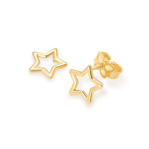 GOLD STAR STUD EARRINGS