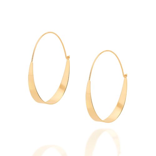GOLD MODERN HOOP EARRINGS