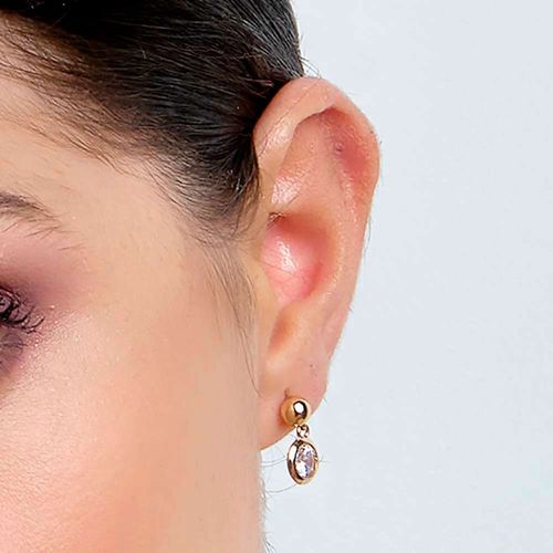 GOLD RETRO SMALL DANGLY EARRINGS