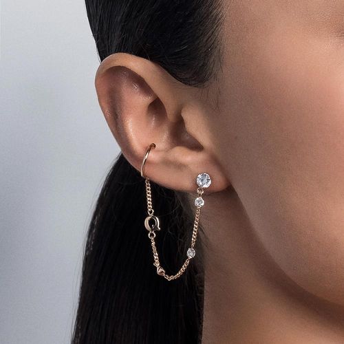 GOLD POINT OF LIGHT EAR CUFF-LETTER Q
