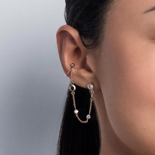 GOLD POINT OF LIGHT EAR CUFF-LETTER O