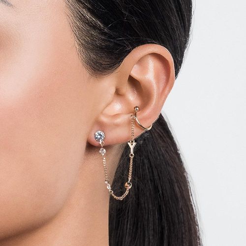GOLD POINT OF LIGHT EAR CUFF-LETTER Y
