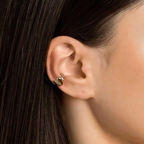 GOLD HEART BEAT EAR CUFF