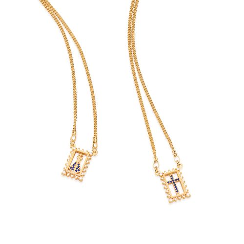 GOLD CHAIN WITH ZIRCONIA