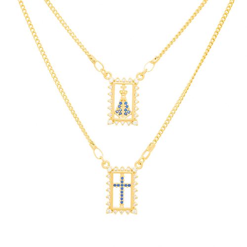 GOLD CHAIN WITH ZIRCONIA