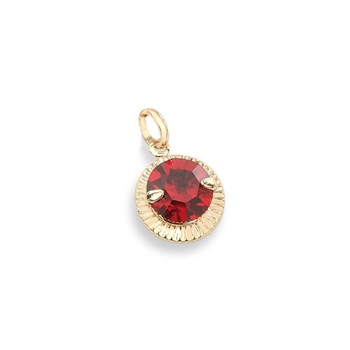 GOLD PENDANT WITH CRYSTAL