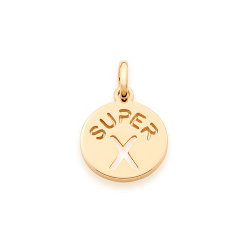 GOLD KID'S PENDANT-LETTER X