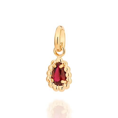 GOLD JOY PENDANT IN RED