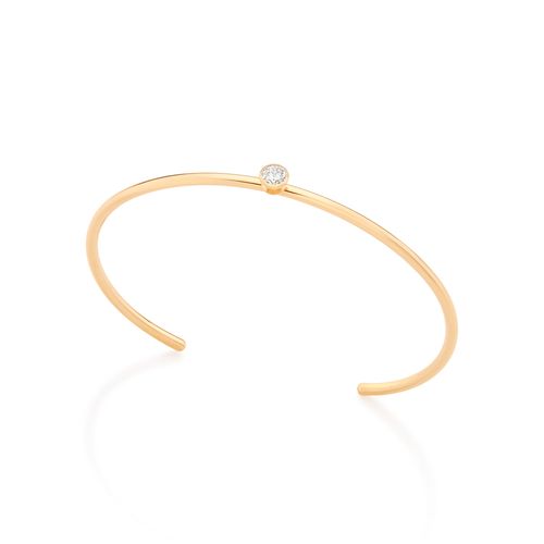 GOLD BRACELET WITH ZIRCONIA