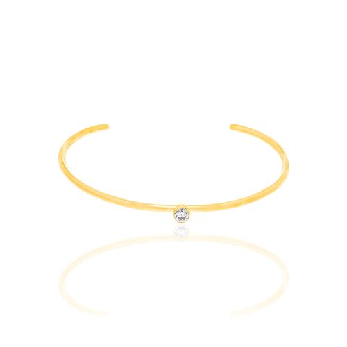GOLD BRACELET WITH ZIRCONIA