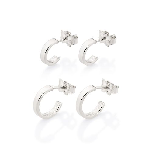 PLATINUM SOLID HUGGIE EARRINGS KIT