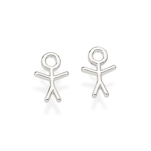 PLATINUM MY BOY STUD EARRINGS