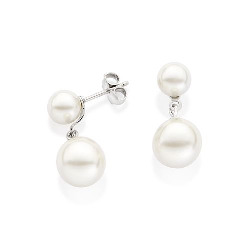 PLATINUM FOREVER AND ALWAYS DANGLY EARRINGS
