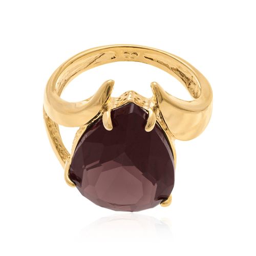 GOLD RING WITH CRYSTAL