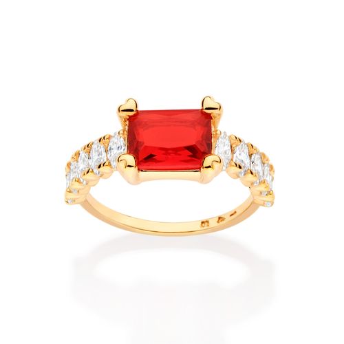 GOLD COLORS OF CHRISTMAS SOLITAIRE RING