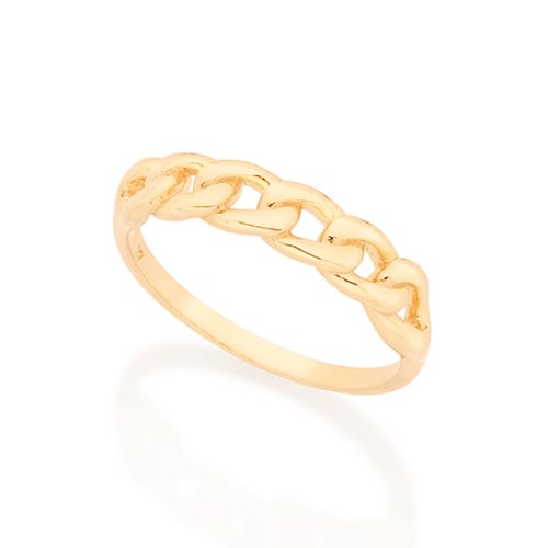 GOLD HALF LINK RING